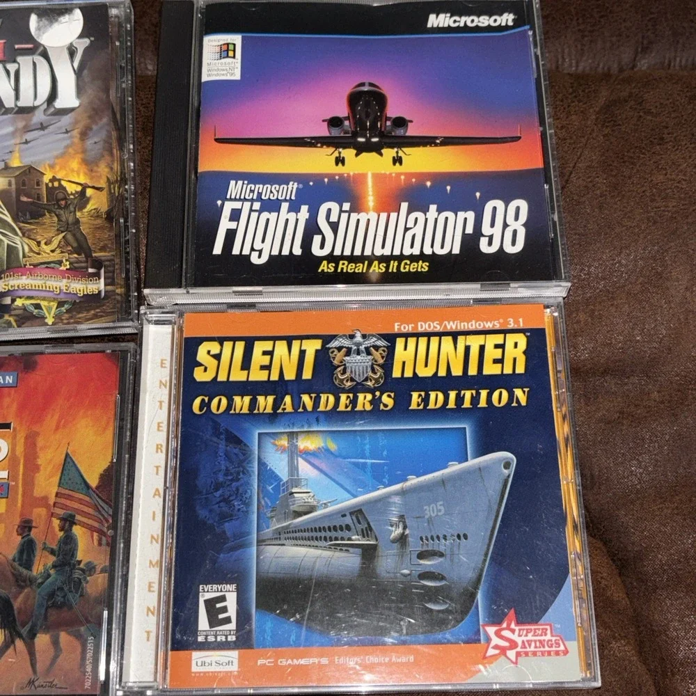 Lot of Microsoft Pc Flight Simulator Games Combat 98 2000 2002 Professional ++++